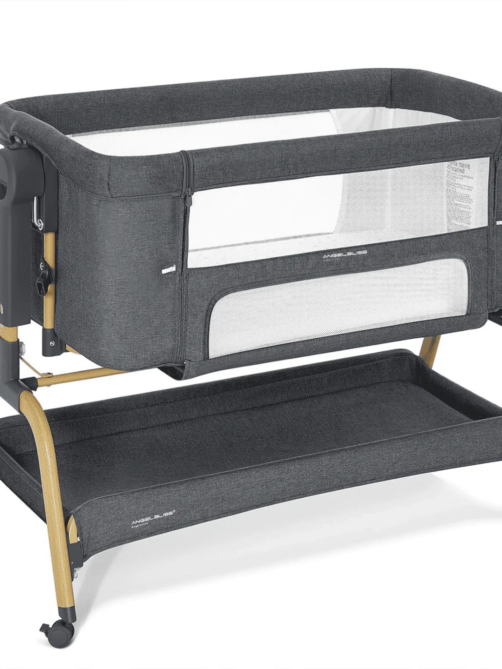 ANGELBLISS Electric Baby Bassinet Bedside Sleeper with Auto Rocking, Remote/Touc